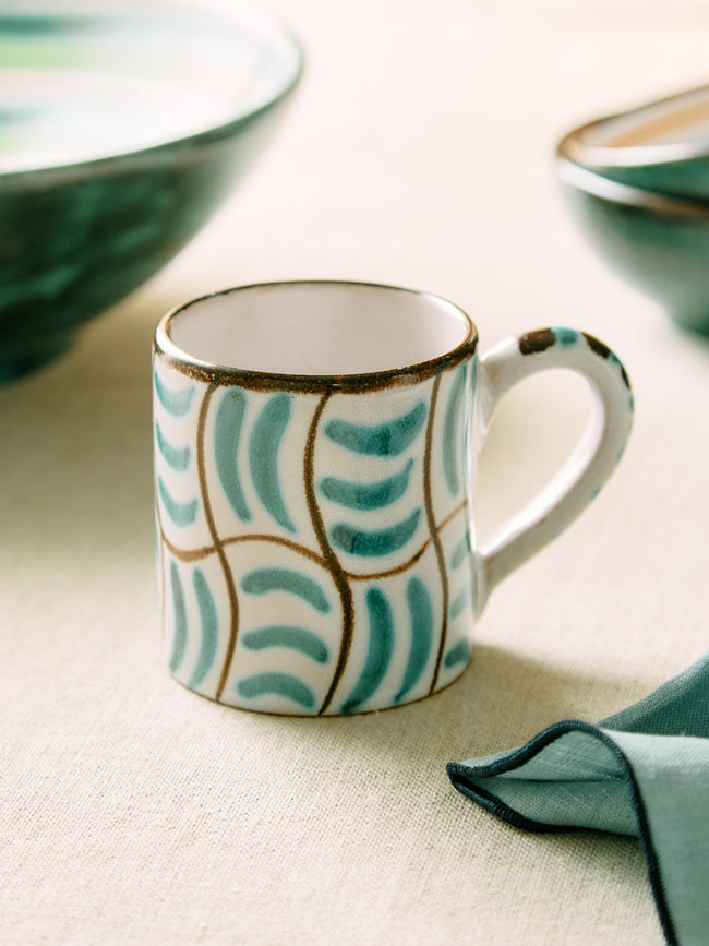 Ceramica Pinto - Vietri Hand-Painted Ceramic Mugs (Set of 4) -  - ABASK