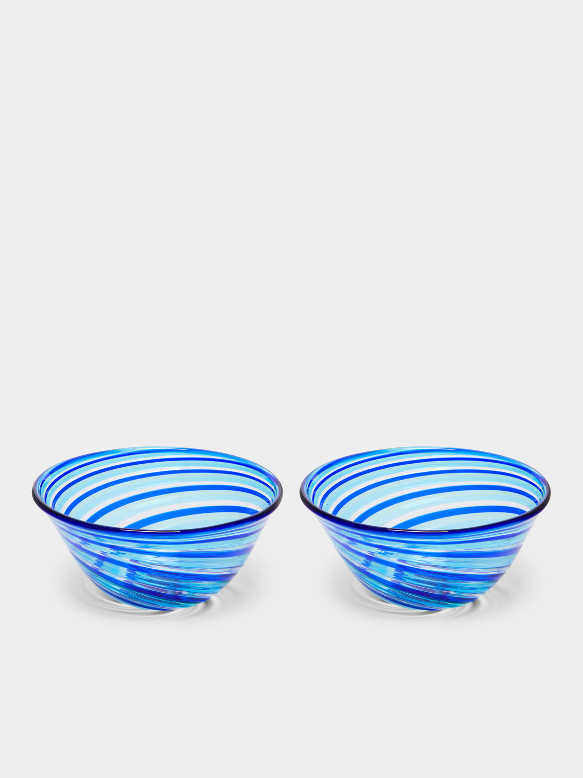 F&M Ballarin - Filigrana Hand-Blown Murano Glass Bowls (Set of 2) -  - ABASK