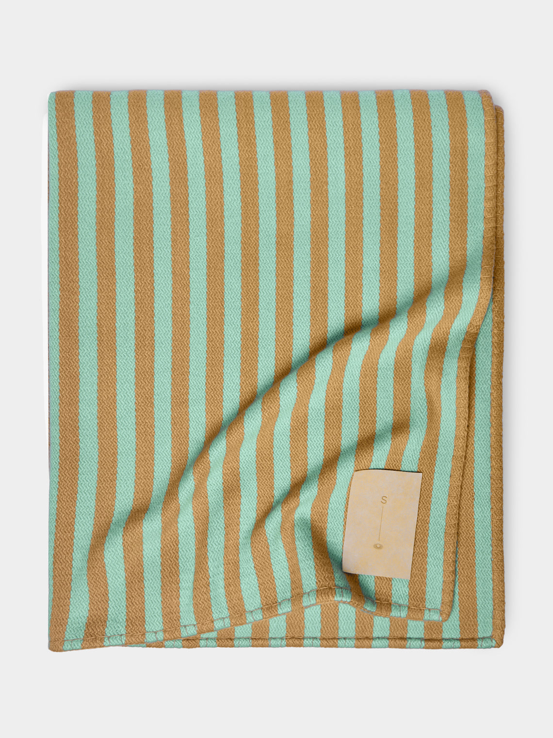 Studio Shamshiri x ABASK - Handwoven Cashmere Striped Extra Large Blanket (118in/3m) -  - ABASK - 