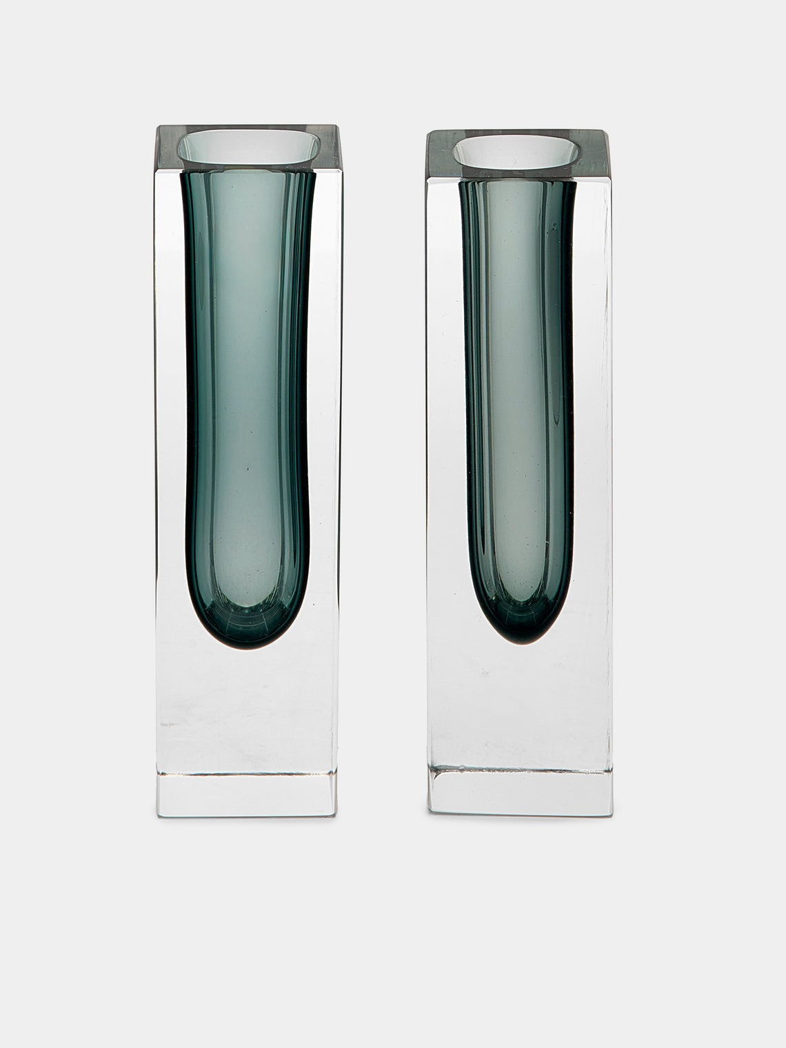 Antique and Vintage - 1970s Sommerso Murano Glass Bud Vases (Set of 2) -  - ABASK - 