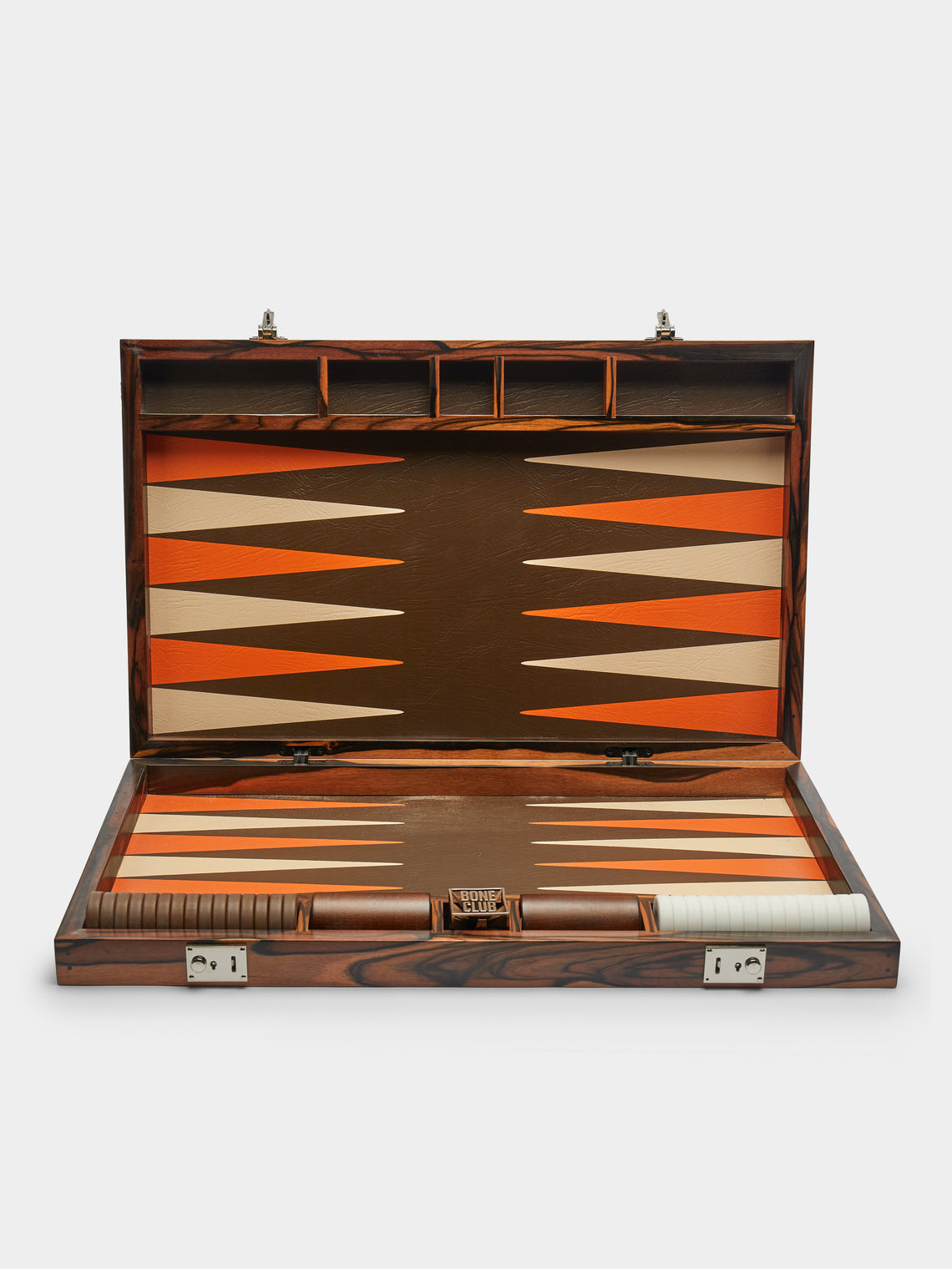 Bone Club - Mun Ebony and Leather Backgammon Set -  - ABASK - 