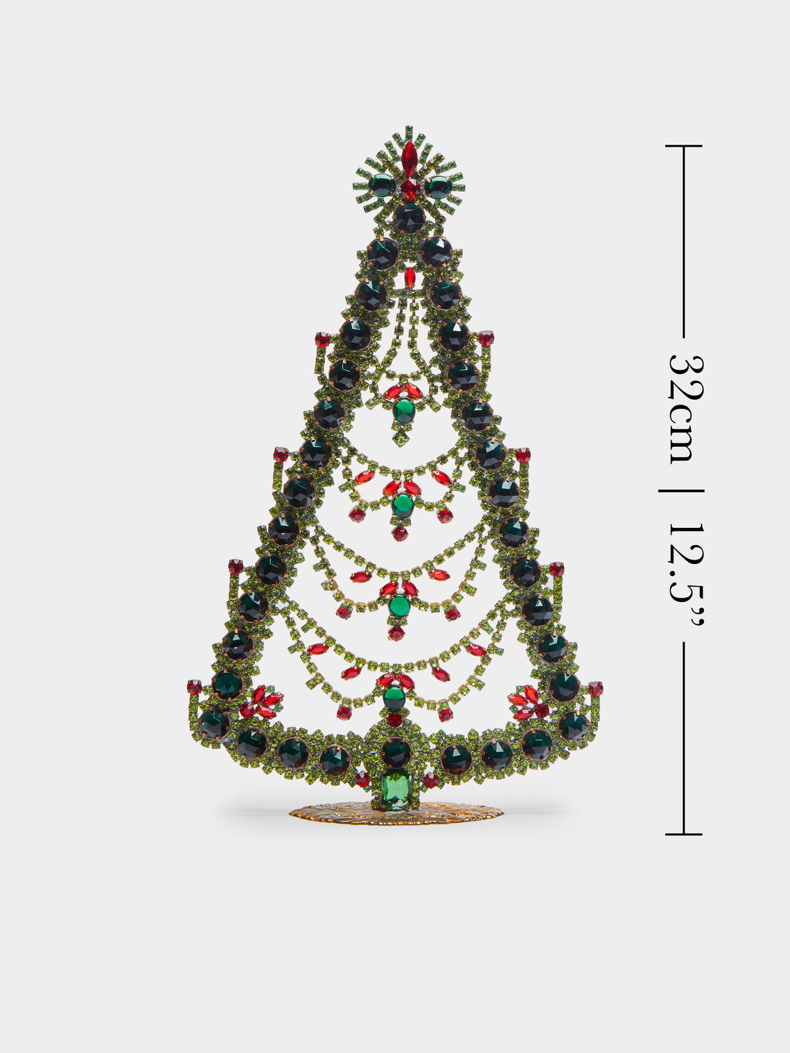 Antique and Vintage - 1930s Czech Jewelled Large Christmas Tree -  - ABASK