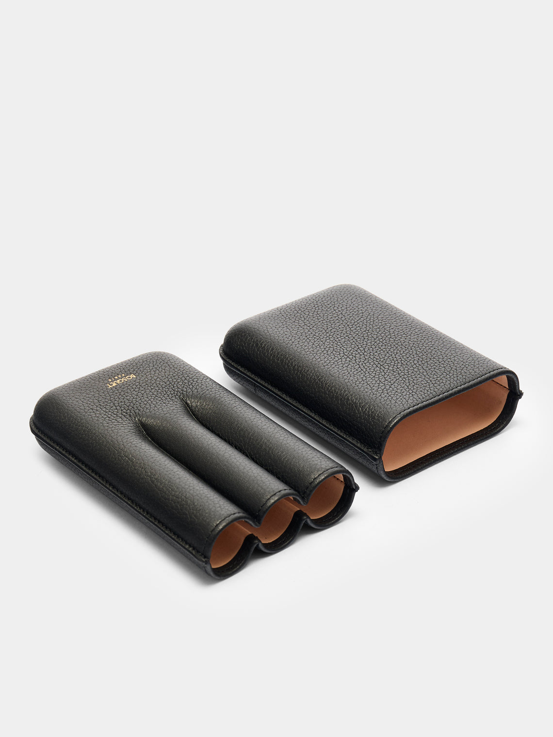 Bosquet Paris - Grained Leather Cigar Case (3 Cigars) -  - ABASK