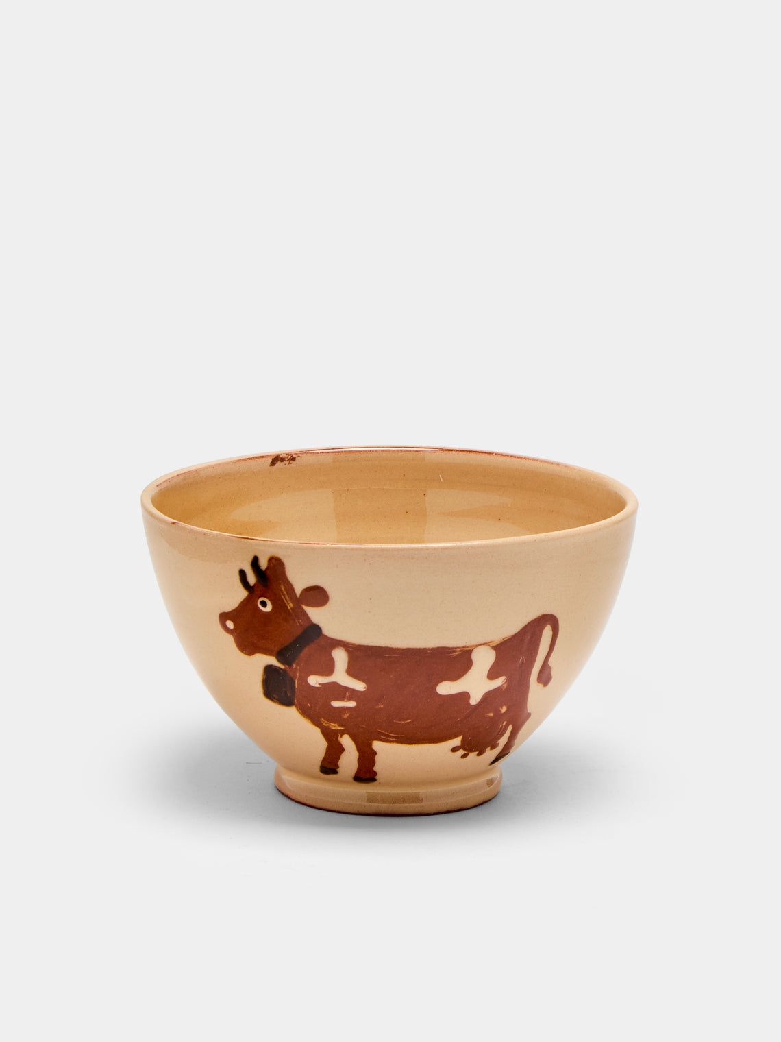 Poterie d’Évires - Cows Hand-Painted Ceramic Cereal Bowls (Set of 4) -  - ABASK