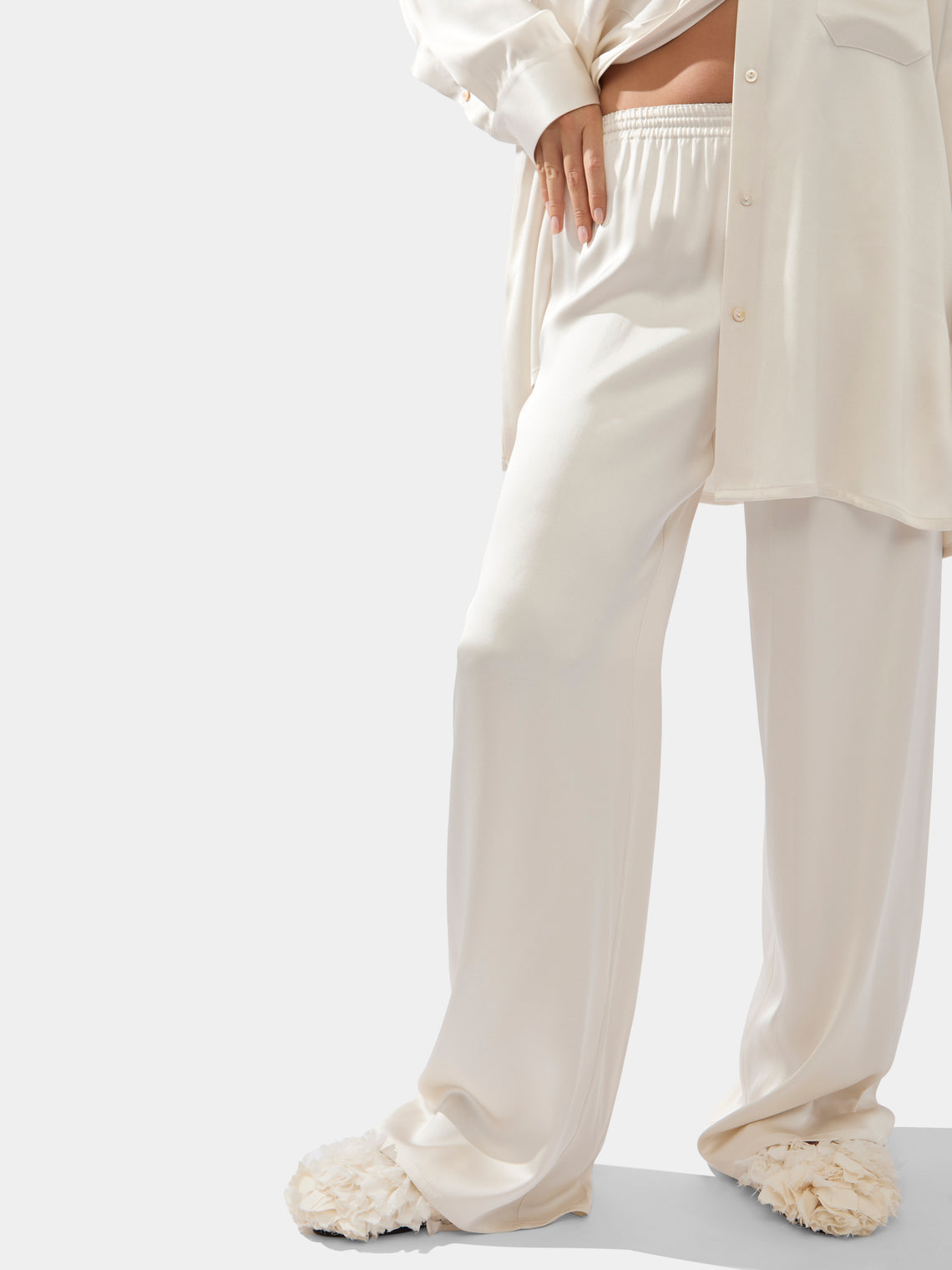 Dusan - Silk Pyjama Trousers -  - ABASK