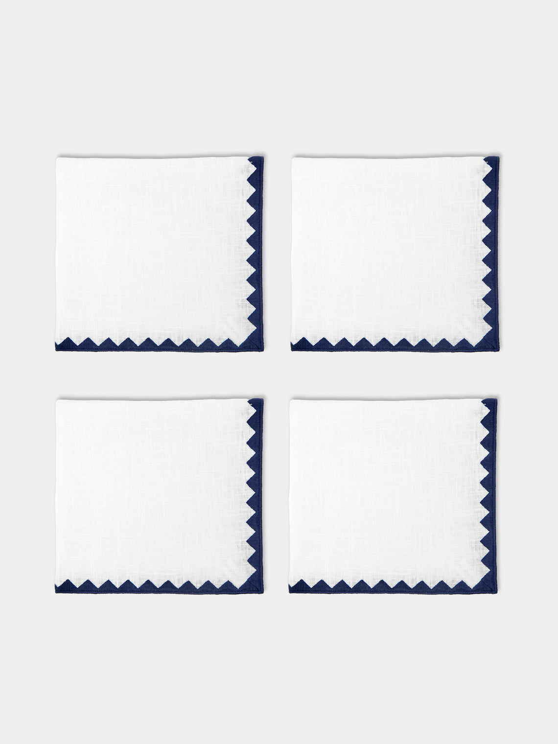 HMA | Blank Space - Ziggy Embroidered Linen Napkins (Set of 4) -  - ABASK