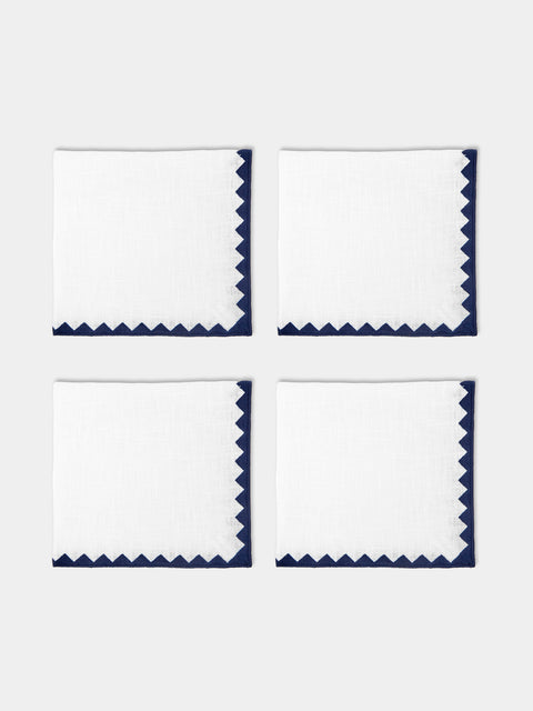 HMA | Blank Space - Ziggy Embroidered Linen Napkins (Set of 4) -  - ABASK