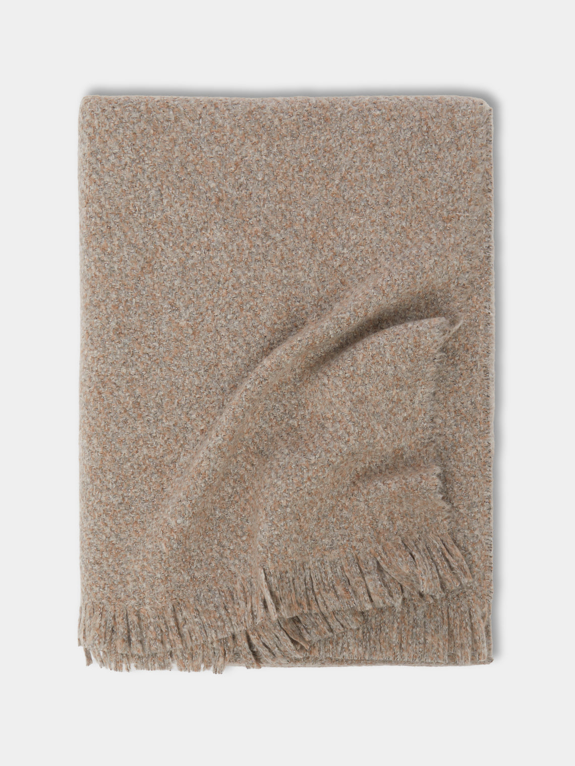 Johnstons of Elgin - Cashmere and Silk Brushed Bouclé Blanket -  - ABASK - 