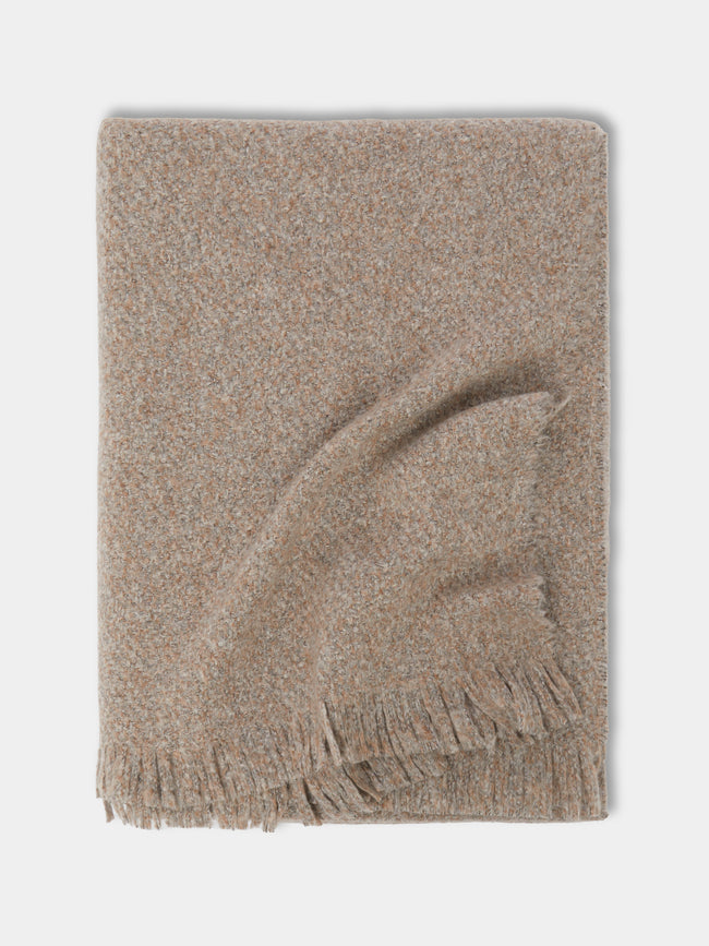 Johnstons of Elgin - Cashmere and Silk Brushed Bouclé Blanket -  - ABASK - 