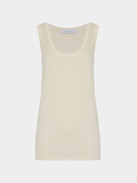 Ryan Roche - Cashmere Tank Top | Size: M -  - ABASK - 