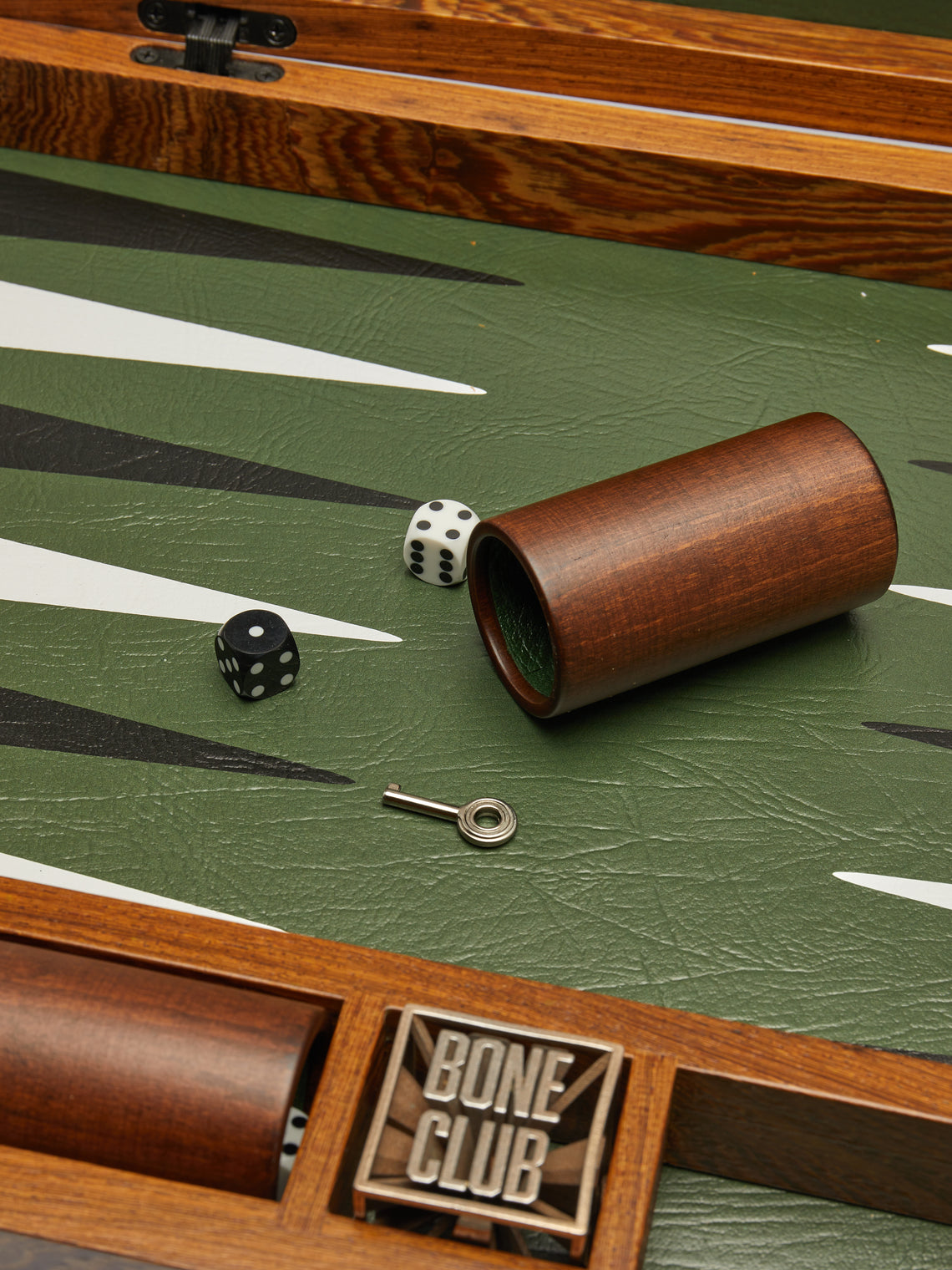 Bone Club - Wenge Wood and Leather Backgammon Set -  - ABASK