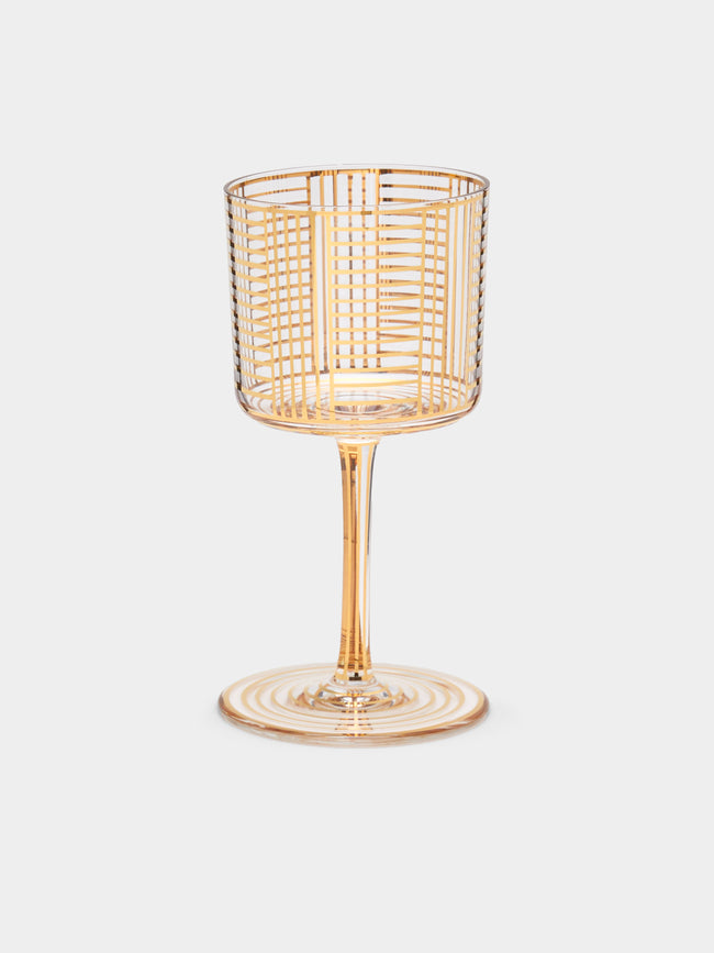 Lobmeyr - Series B Hand-Painted Crystal Wine Glass -  - ABASK - 