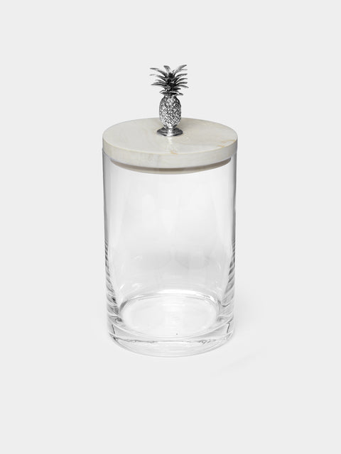 Objet Luxe - Silver-Plated, Shell and Glass Jar -  - ABASK - 