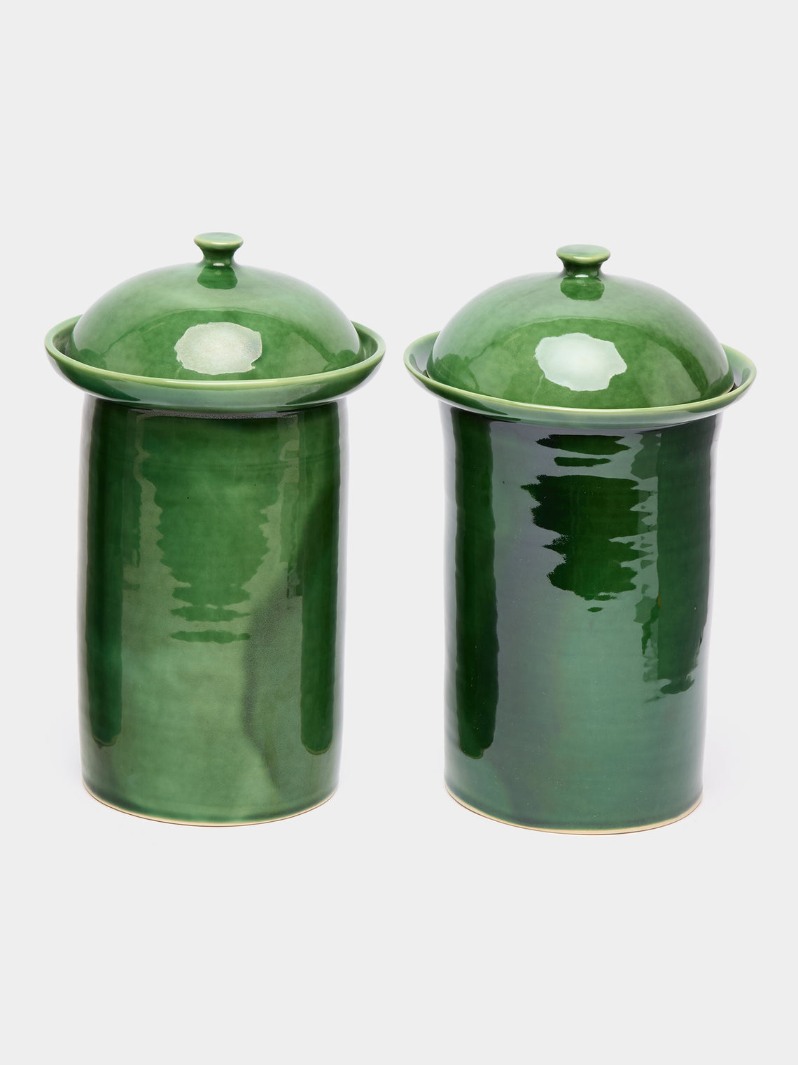 Mervyn Gers Ceramics - Hand-Glazed Ceramic Lidded Pots (Set of 2) -  - ABASK - 