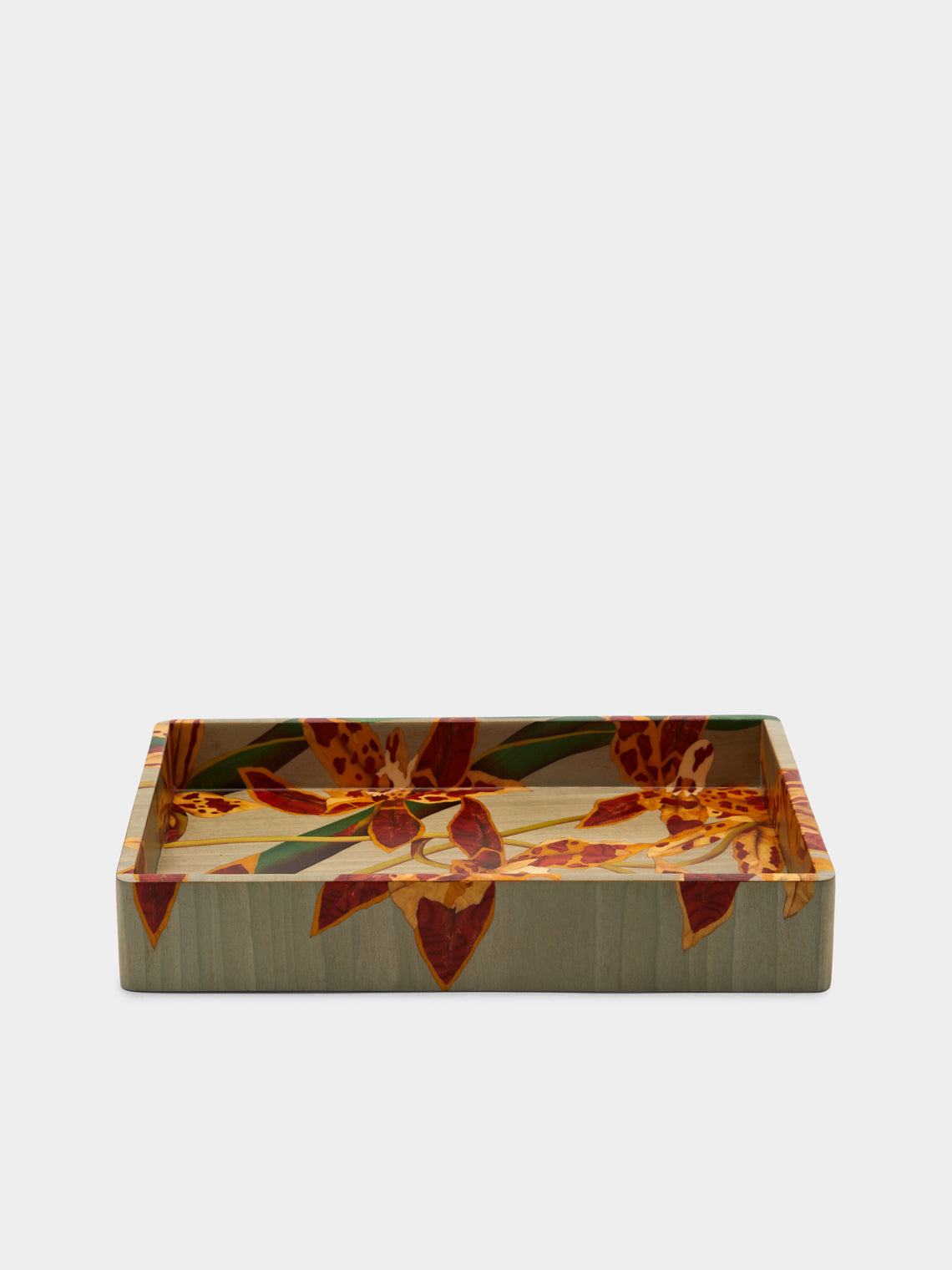 Silvia Furmanovich - Orchids Marquetry Wood Vide Poche -  - ABASK