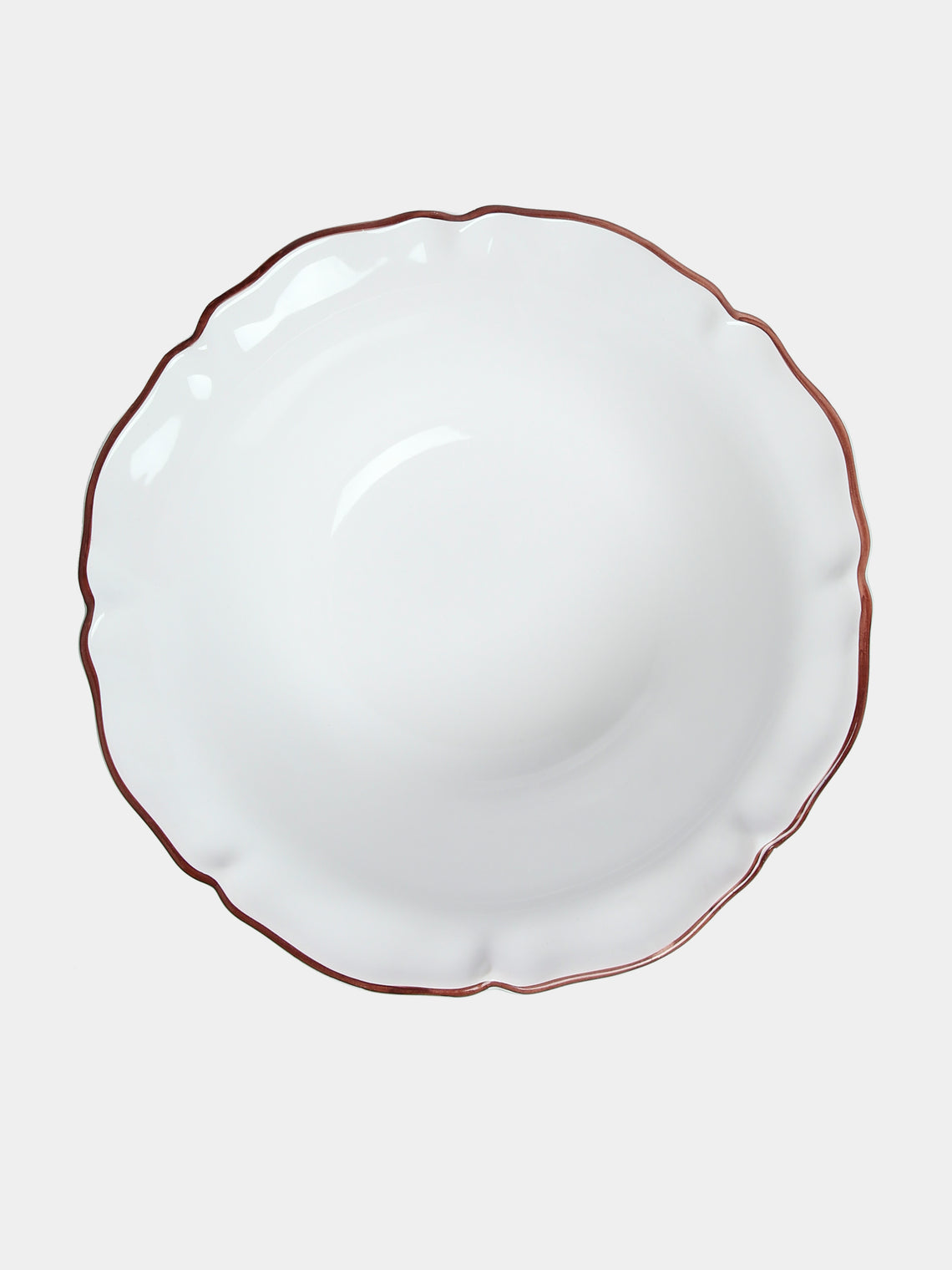 Z.d.G - Camaïeu Hand-Painted Ceramic Large Serving Bowl - Brown - ABASK
