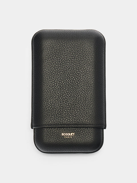 Bosquet Paris - Grained Leather Cigar Case (3 Cigars) -  - ABASK - 