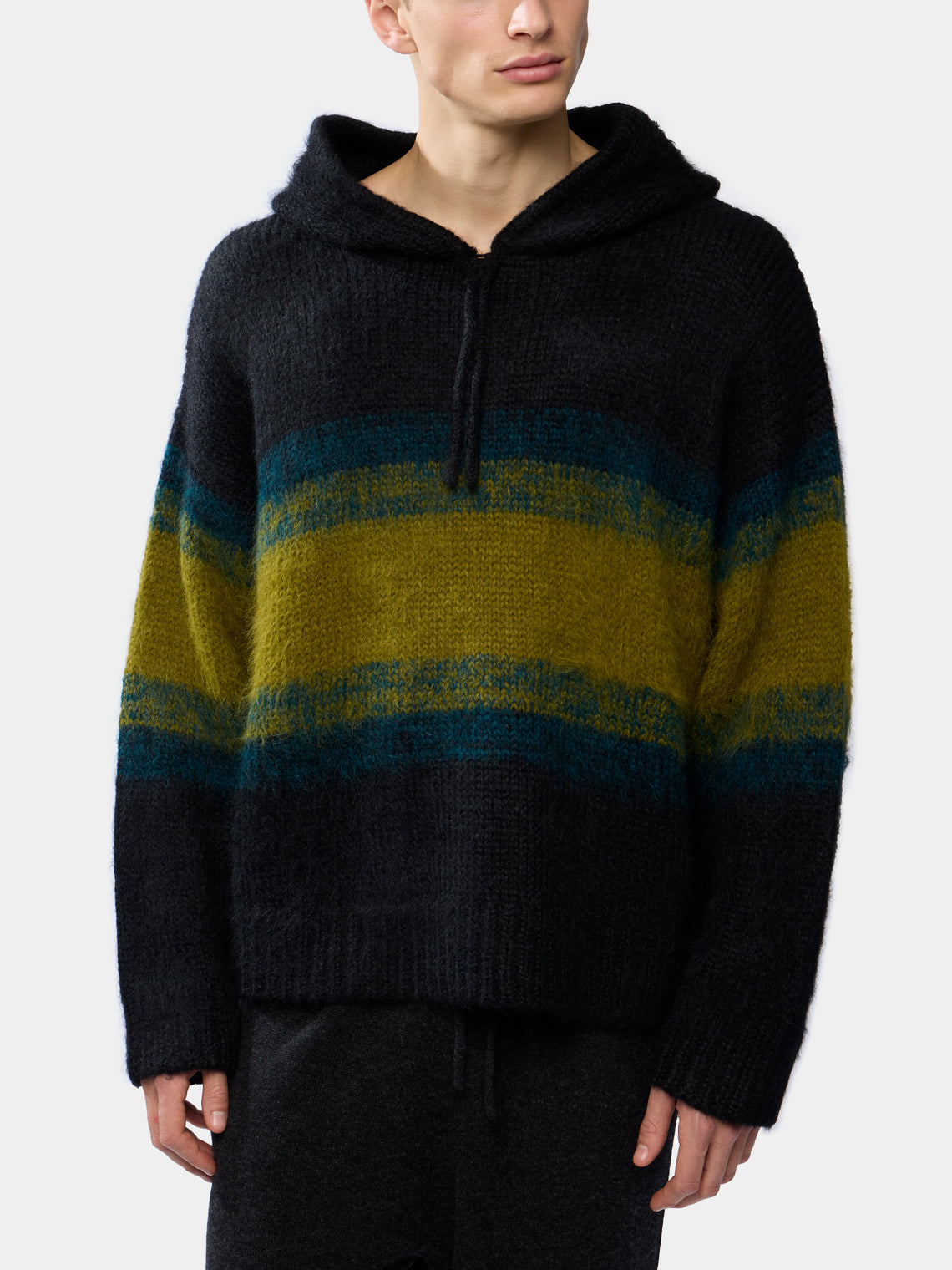 Thistle Shadow Ombré Alpaca-Blend Hoodie | Size: M