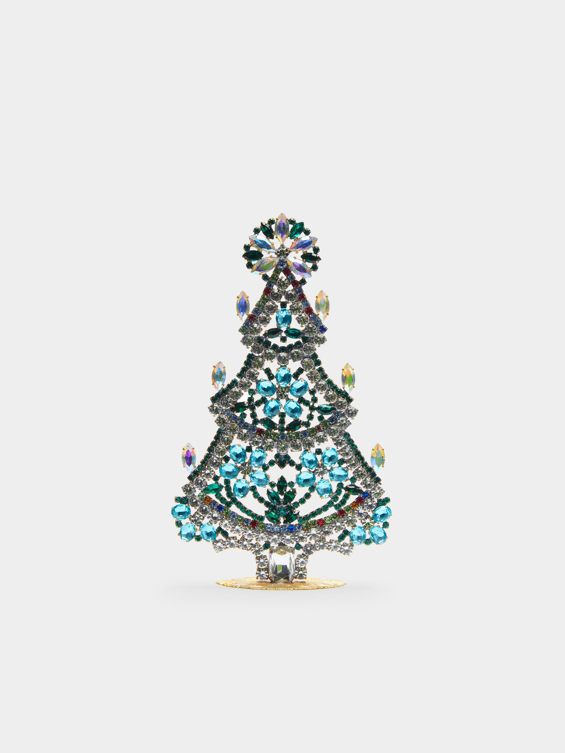 Antique and Vintage - 1930s Czech Jewelled Small Christmas Tree -  - ABASK - 