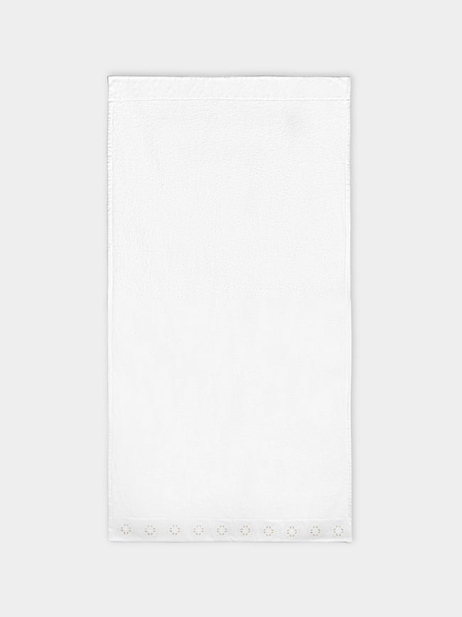 Loretta Caponi - Girandole Hand-Embroidered Bath Sheet -  - ABASK - 