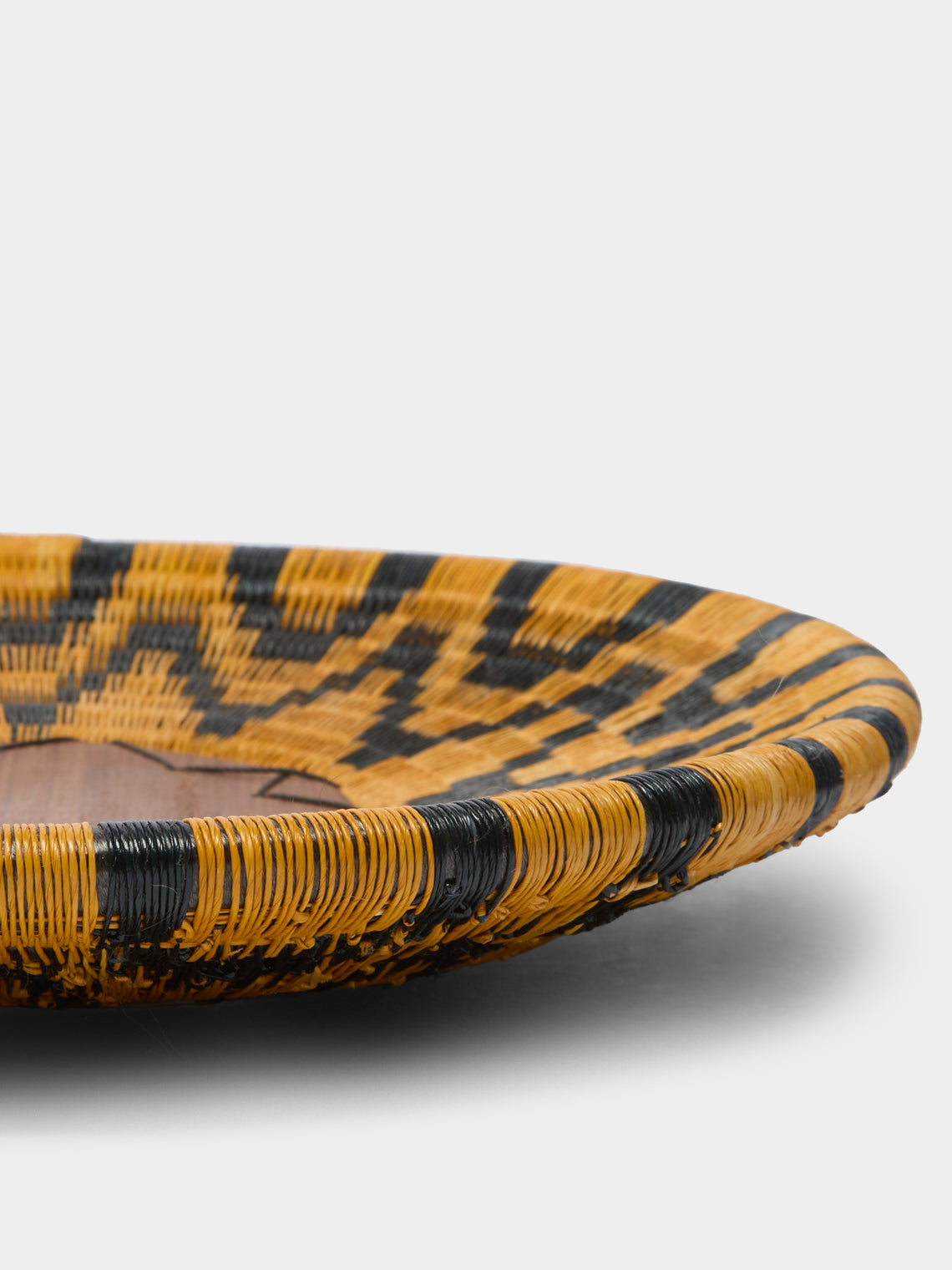 CasaLatina - Mustard Handwoven Werregue Palm Fruit Bowl -  - ABASK