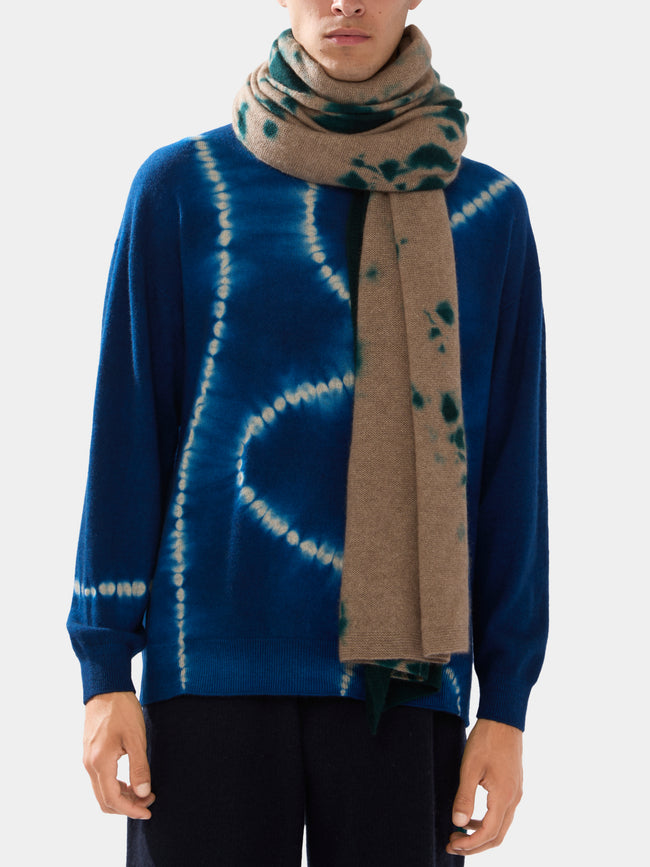 Suzusan - Shibori Cashmere Shawl | One Size -  - ABASK