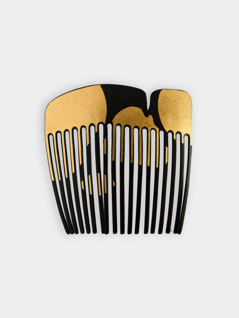 Mahnaz Collection - Vintage 1960s-1980s Angela Cummings 22-Karat Yellow Gold and Iron Hair Comb -  - ABASK - 