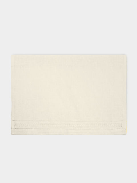 Los Encajeros - Frailes Lace-Appliqué Cotton Guest Towels (Set of 4) -  - ABASK - 