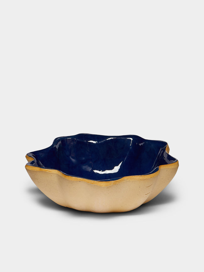 Terrafirma Ceramics - Gourd Ceramic Small Bowl Set of 2 - Blue - ABASK - 