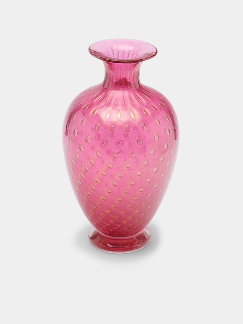 Antique and Vintage - 1960s Seguso Bullicante Murano Glass Vase -  - ABASK - 