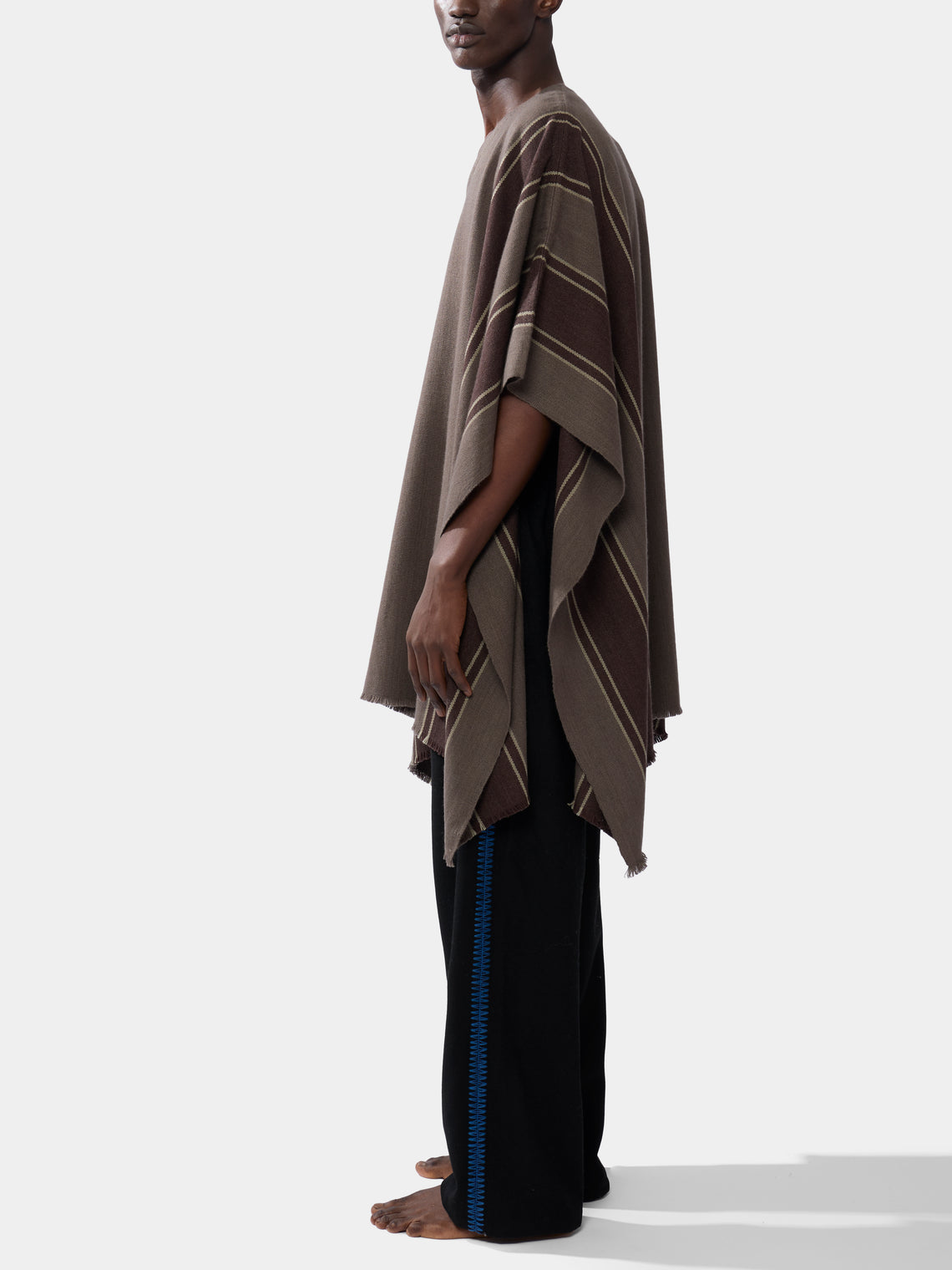 Denis Colomb - Cashmere Asymmetric Poncho | One Size -  - ABASK