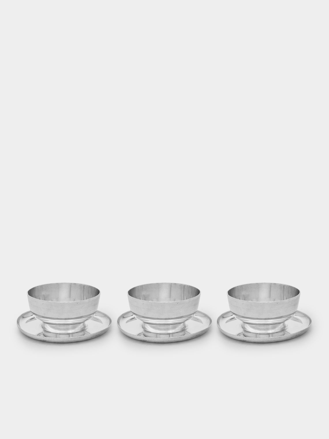 Antique and Vintage - 1950s Gio Ponti Silver-Plated Sauce Set (Set of 3) -  - ABASK - 