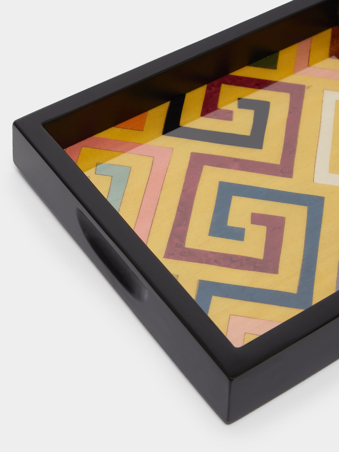Biagio Barile - Labyrinth Wood Inlay Small Tray -  - ABASK