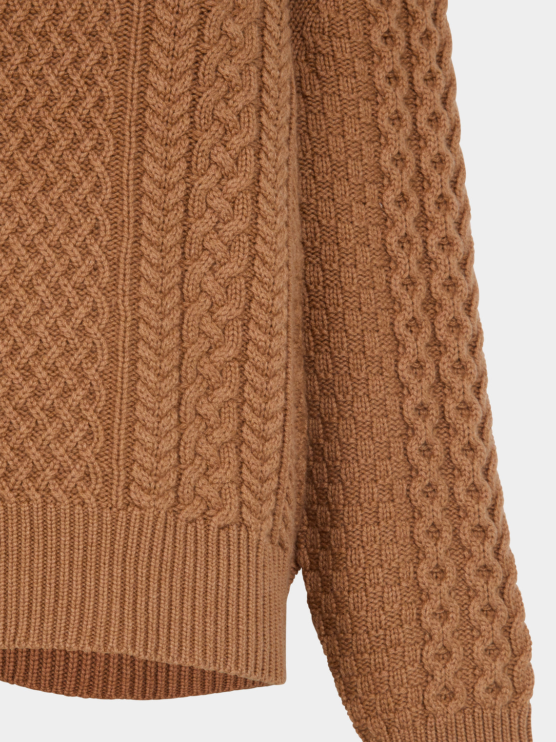 Ryan Roche - Cashmere Cable-Knit Crew-Neck Sweater -  - ABASK