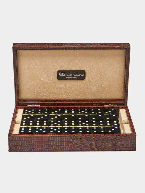 Renzo Romagnoli - Leather Dominoes Set -  - ABASK - 