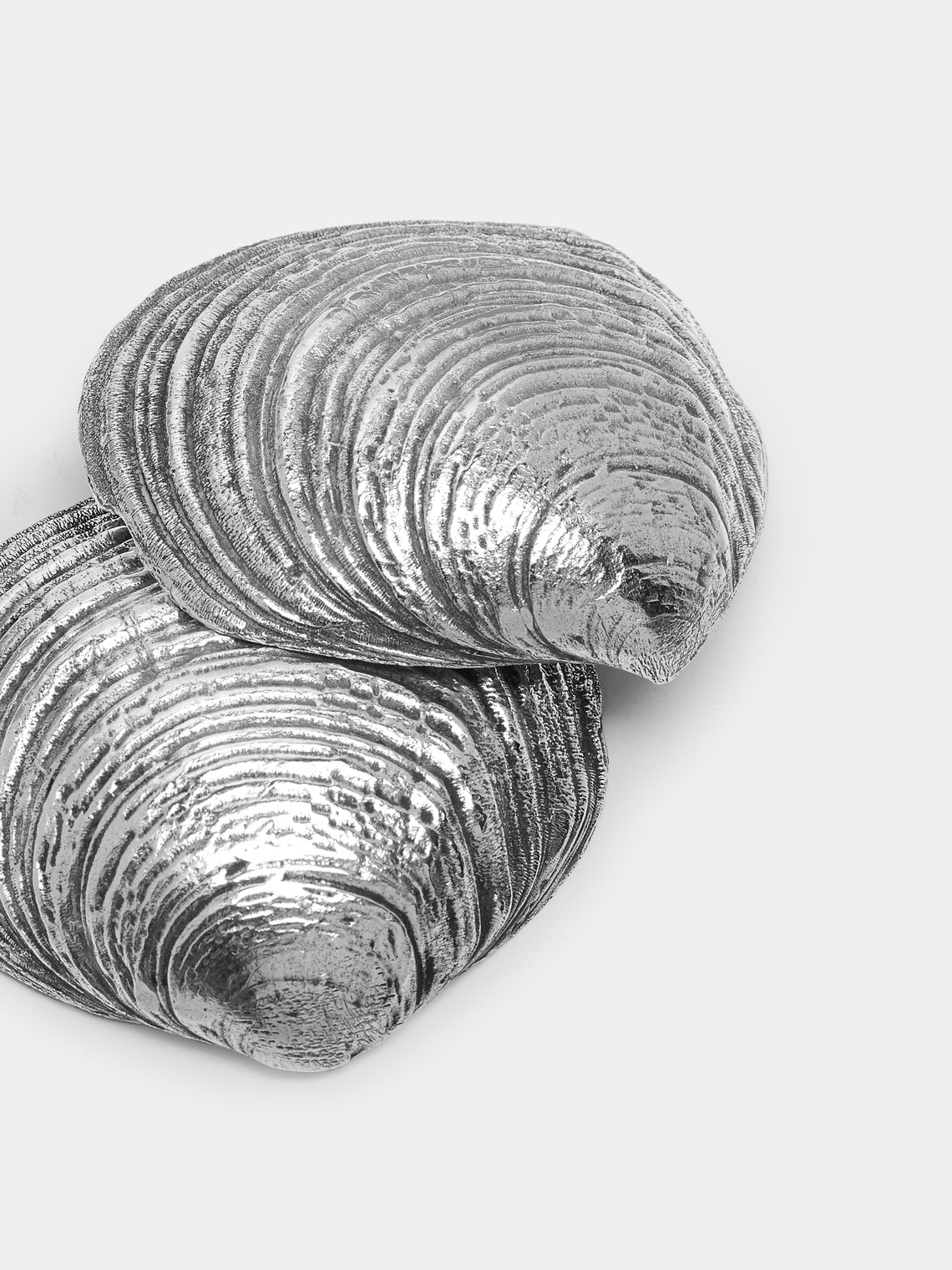 Antique and Vintage - 1950s Solid Silver Clams (Set of 2) -  - ABASK