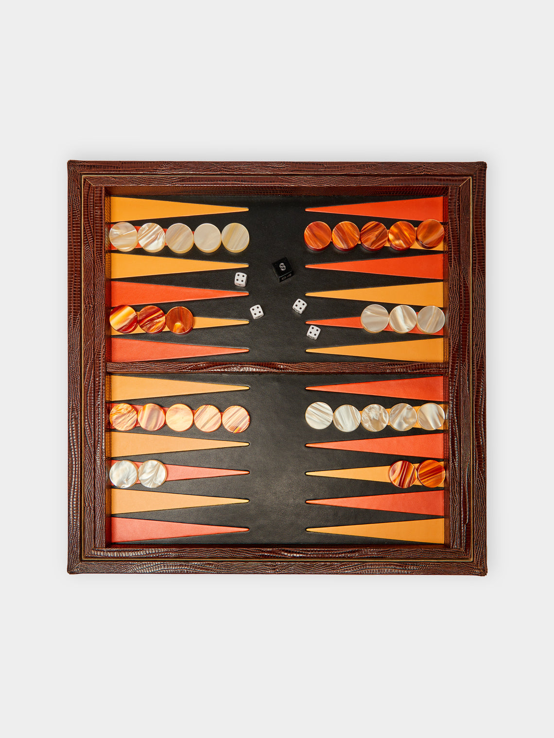 Renzo Romagnoli - Leather Backgammon and Chess Compendium -  - ABASK