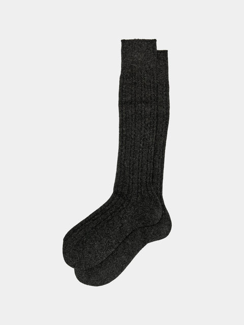 Maria La Rosa - Scotland Cashmere Knee-High Socks -  - ABASK - 