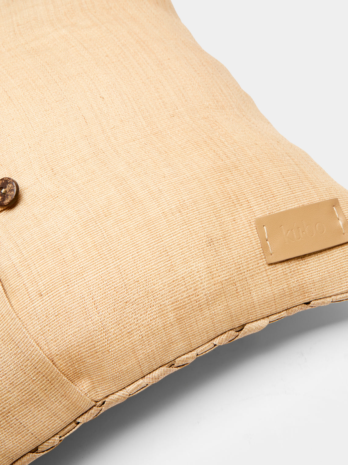 KUBO Curated - Basket Weave Palm Cushion -  - ABASK