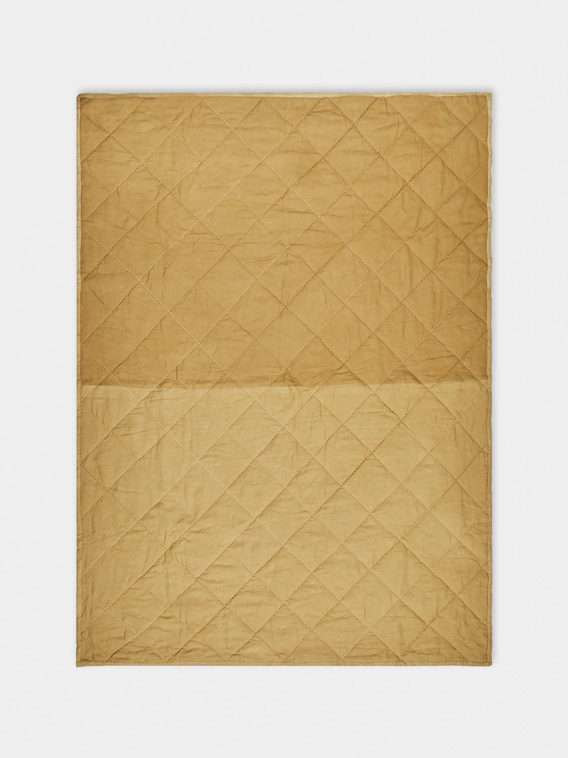 Tuck It In - Hand-Embroidered Linen Quilt -  - ABASK