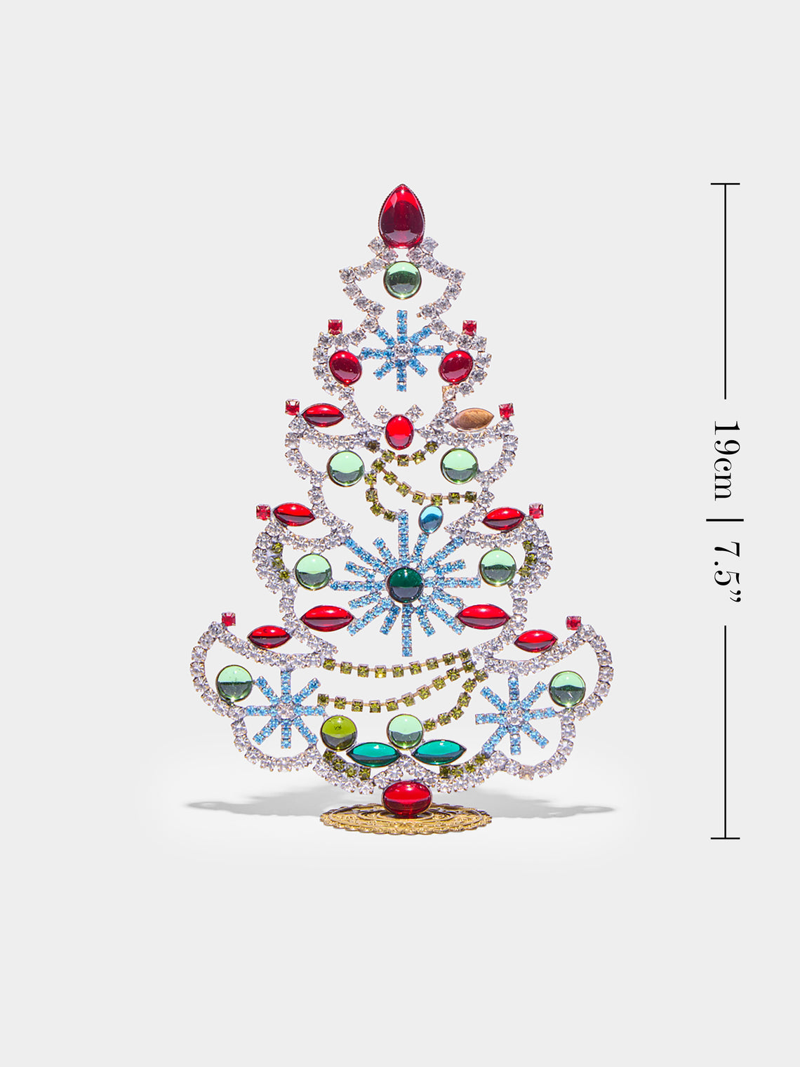 Antique and Vintage - 1930s Czech Jewelled Small Christmas Tree -  - ABASK