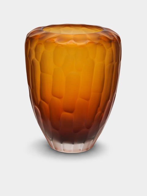 Micheluzzi Glass - Goccia Bamboo Hand-Blown Murano Glass Tall Vase -  - ABASK - 