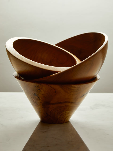 Karl Schöberl - Hand-Turned Cherry Wood Bowl -  - ABASK