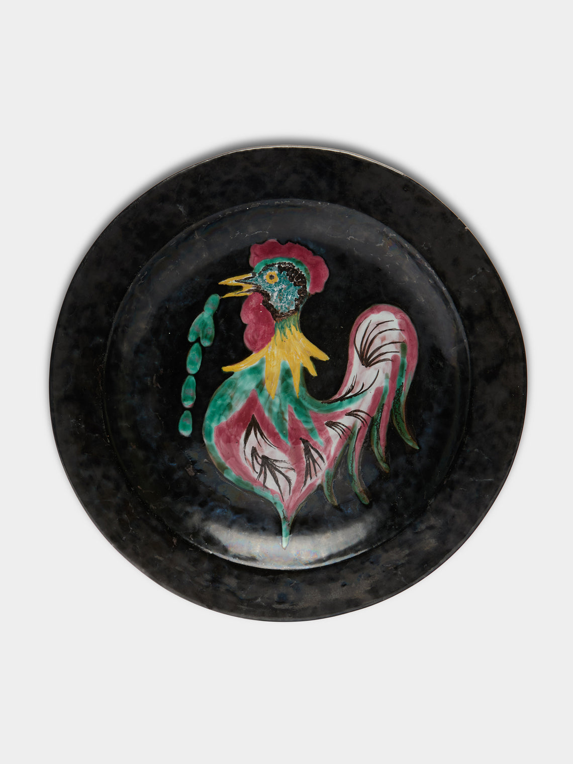 Antique and Vintage - 1950s French Ceramic Chicken Platter -  - ABASK - 