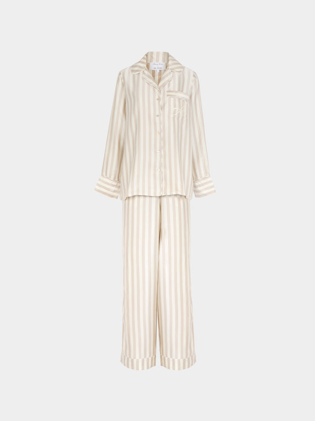 Thierry Colson - The Albertine Silk Pyjama Set | Size: XS -  - ABASK - 