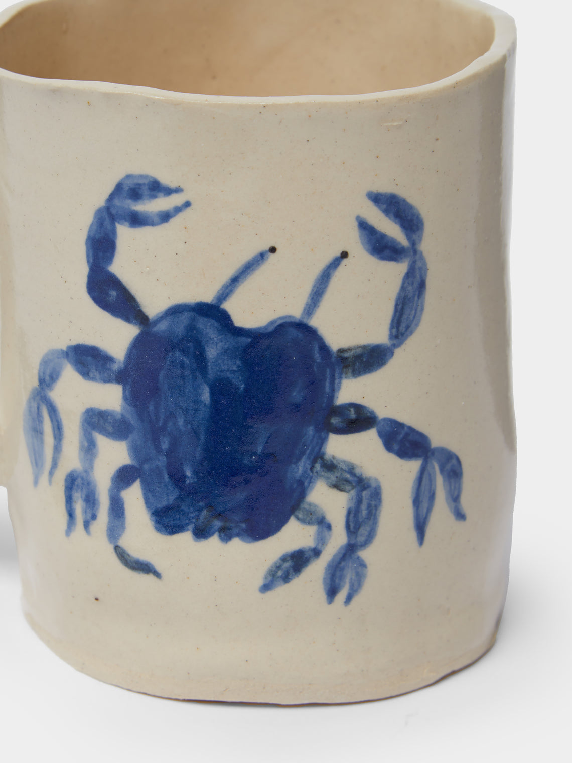 Liz Rowland - Crab Hand-Painted Ceramic Mug -  - ABASK