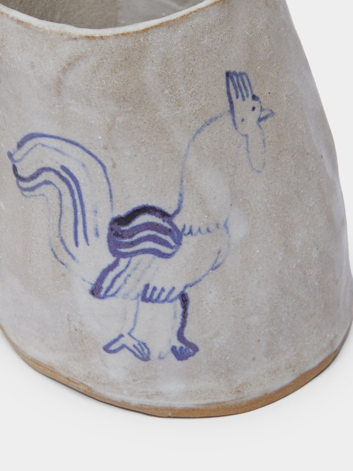 Liz Rowland - Rooster Hand-Painted Ceramic Mug -  - ABASK