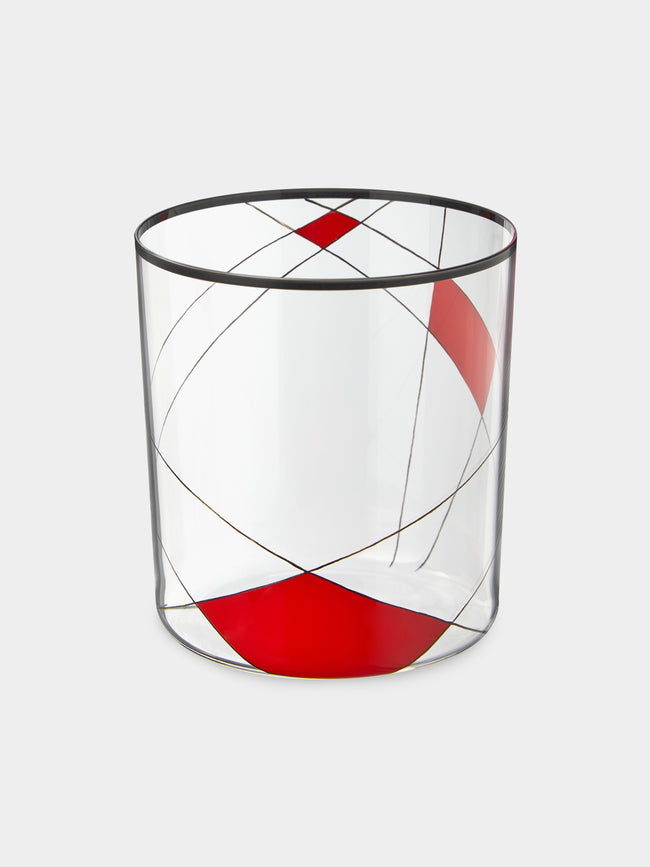 Lobmeyr - Neo Enamel Hand-Painted Crystal Tumbler - Red - ABASK - 