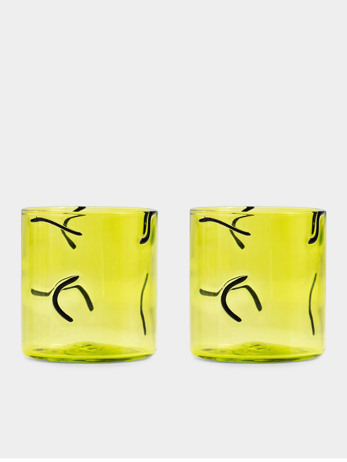 Cedric Mitchell - Enjoué Hand-Blown Glass Tumblers (Set of 2) -  - ABASK