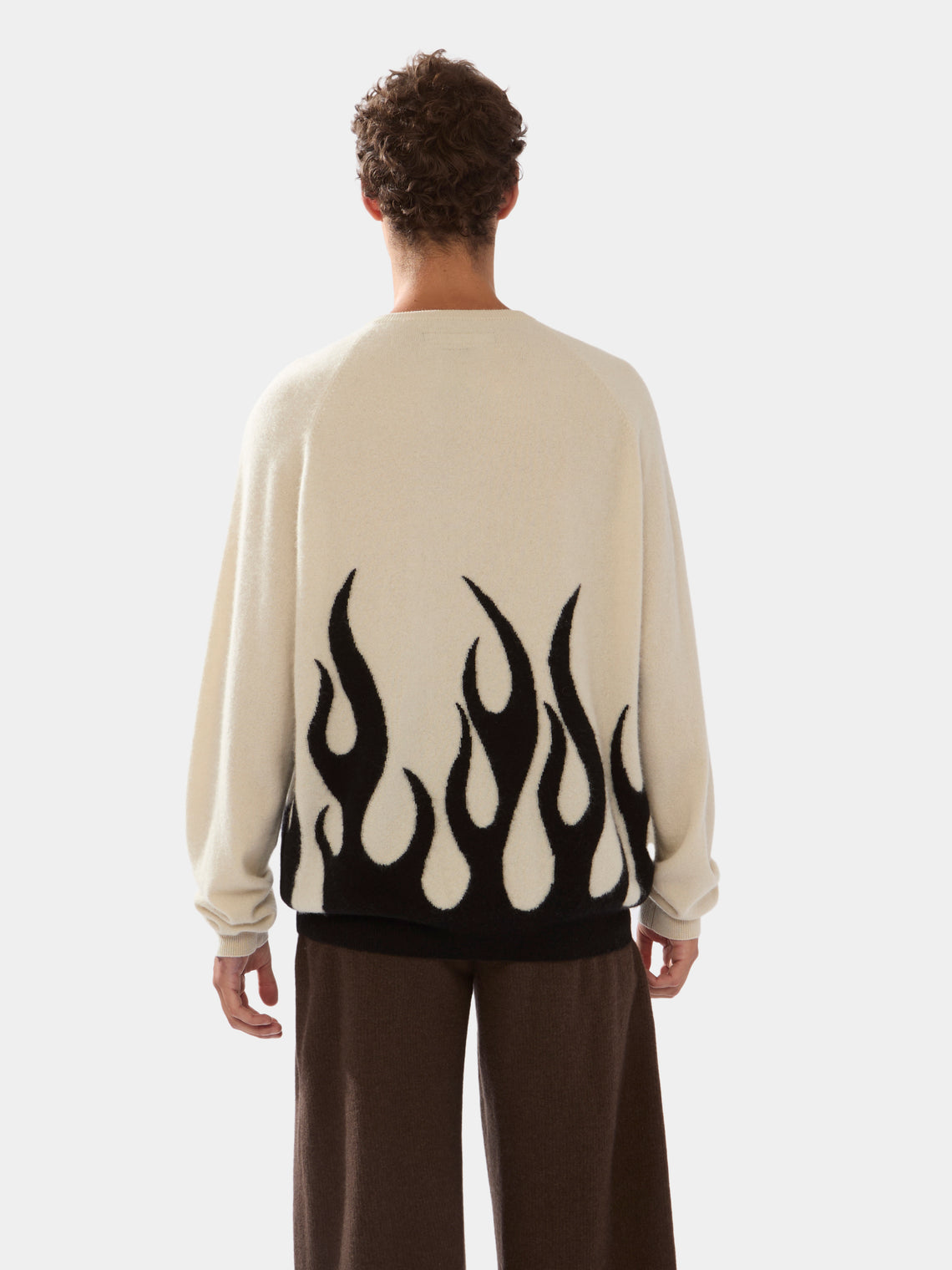 Sylvie Fleury Flame Cashmere R-Neck Sweater